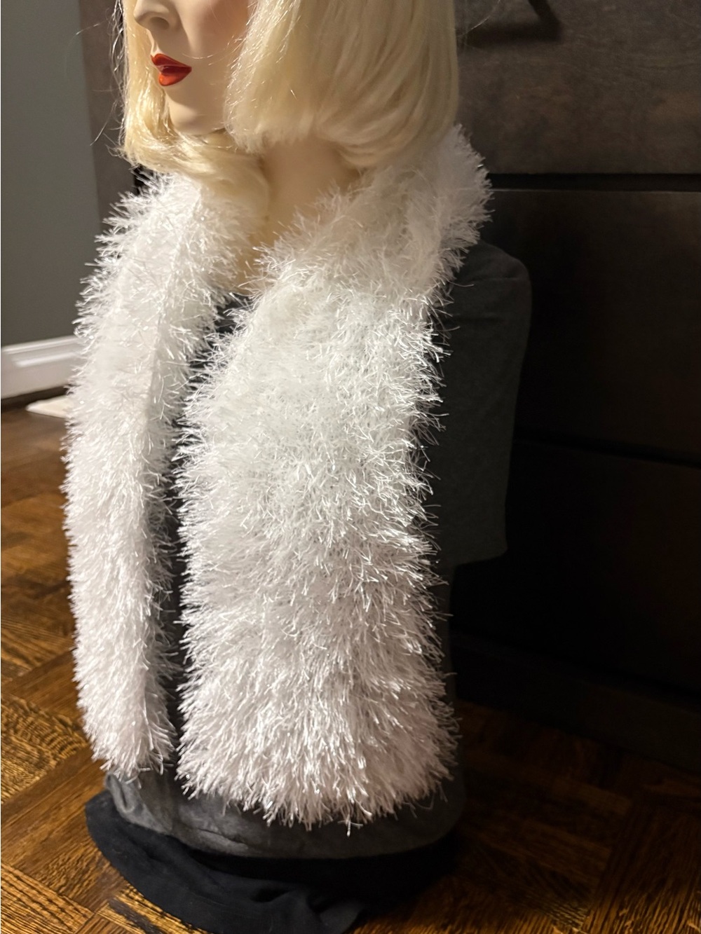 Shaggy Knitted Scarf